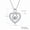 White Gold, variant on Aurelle Infinity Heart Moissanite Necklace for Women, 14K White Gold Plated 925 Sterling Silver Infinity Love Heart Pendant, Anniversary Birthday Mother's Day Jewelry Gift for Wife Mom Girlfriend