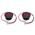 thumbnail image 1 of DC4-100V voltímetro digital circular dos cables pantalla protección conexión inversa medidor pantalla digital LED (rojo), 1 of 8