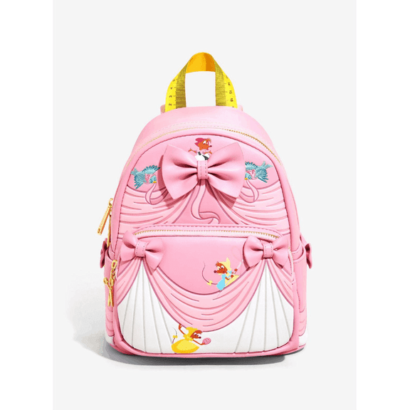 Loungefly Disney Princess Cinderella Mice Sewing Pink Dress Mini Backpack