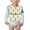 thumbnail image 4 of Bingfone Mess-Proof Baby Bib - Waterproof Bib for Baby Boy or Girl with Food Catcher Pocket, Unisex-Avocado Playing Music, 4 of 6
