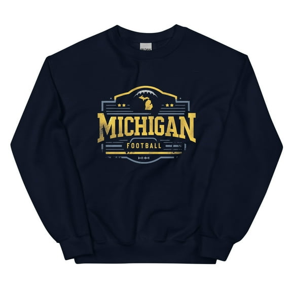 Michigan Football Vintage Retro Unisex Sweatshirt (S)