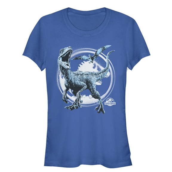Junior's Jurassic World: Fallen Kingdom Dinosaur Battle  Graphic Tee Royal Blue X Large