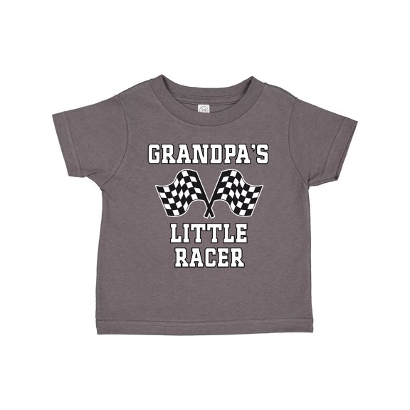 Inktastic Grandpa Little Racer Car Racing Boys Toddler T-Shirt
