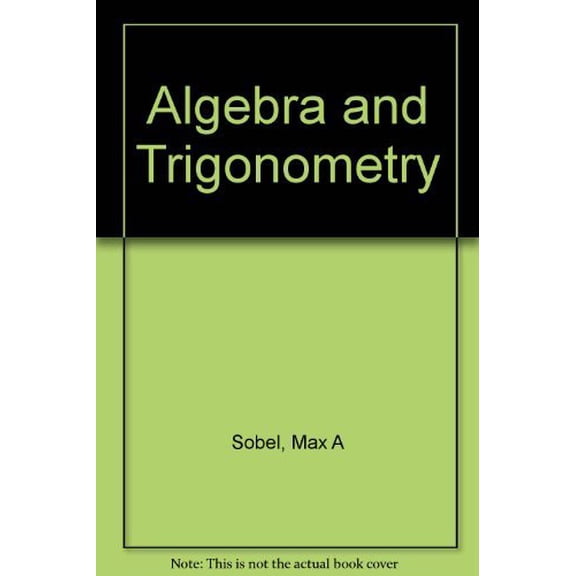 Pre-Owned Algebra and trigonometry, 9780130258182, 0130258180, Hardcover, 4th edition