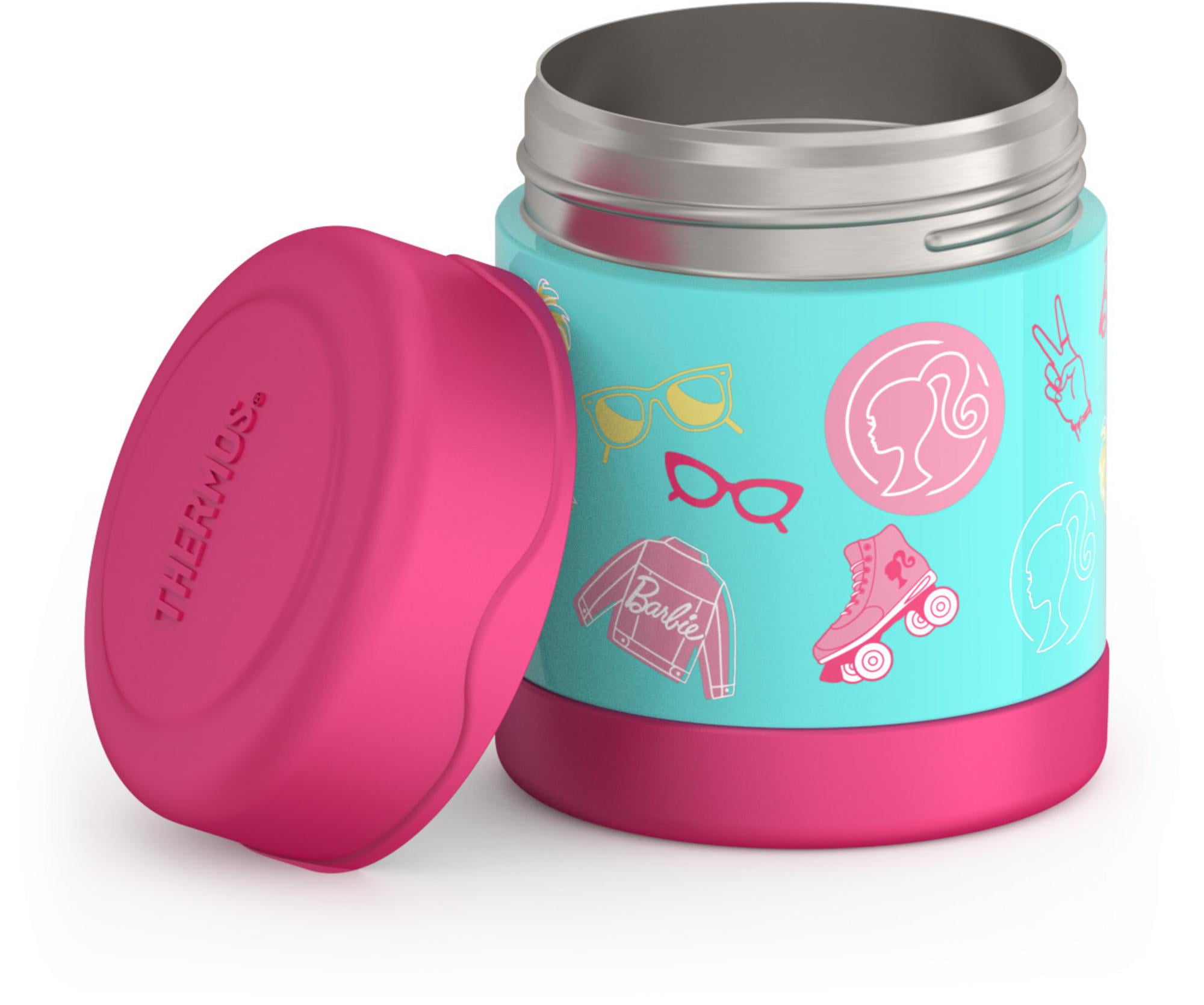 Thermos Stainless Steel Funtainer Food Jar, Barbie, 10 Ounce