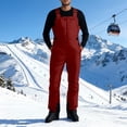 thumbnail image 2 of Landzoo One Windproof Insulated Ski Bib Overalls For Winter Outdoor Sports And Activities Handsome Cozy Men's Parkas, 2 of 8