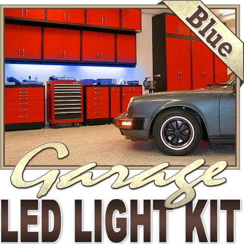 Biltek 3.3' ft Blue Work Bench Tool Box LED Strip Lighting Complete