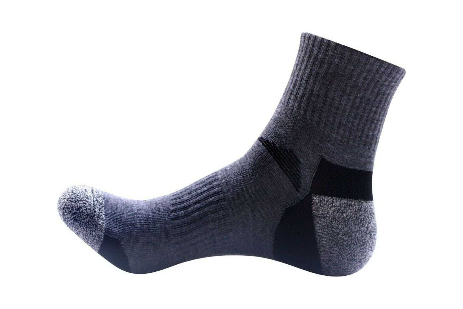 B&Q 10 Pairs Mens Mid Cut Ankle Quarter Crew Athletic Breathable Sport Cotton Socks 6-12