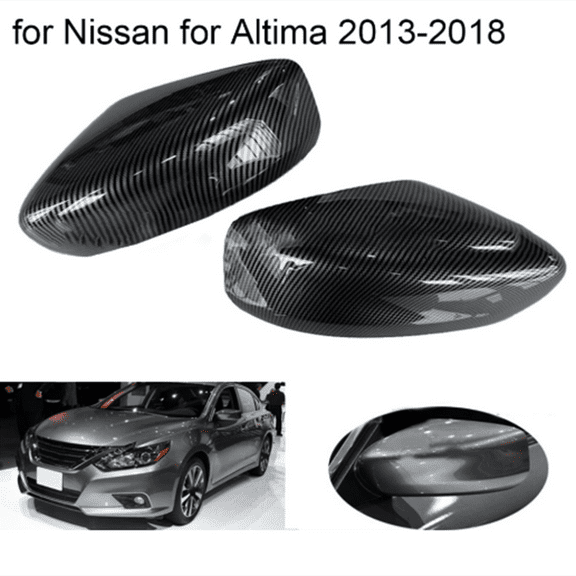1 Set Of Mirror Cover Fit for Nissan for Altima 2013-2018 (Carbon Fiber Style)