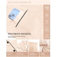 thumbnail image 3 of Ekouaer Silk Pajamas for Women Classic Button Down Satin Pajama Sets Long Sleeve Lounge Set, 3 of 6