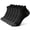 Black, variant on 5 Pairs Ankle Compression Socks for Women & Men, Low Cut Sport Socks for Running, Athletic, Cycling, Black