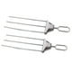 thumbnail image 5 of Brochetas de acero inoxidable de 3 puntas para asar, barra de empuje resistente, brochetas de barbacoa para carne, frutas y verduras, 5 of 10