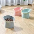 thumbnail image 3 of Elevated cat food bowl, tilted, raised, for cat food, antivomiting neck support, 45degree elevated, slanted stand, bowls for cats, 3 of 5