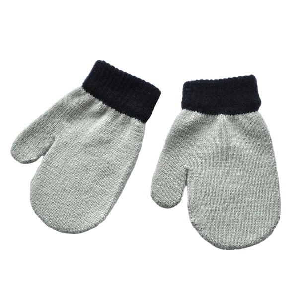 Manoplas para niños Minnieouse manoplas suaves de invierno estilo Simple gris claro