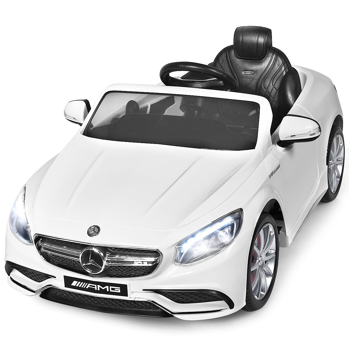 12V Mercedes-Benz S63 Licensed Child Ride On Car Battery Powered RC w/ MP3 Black 