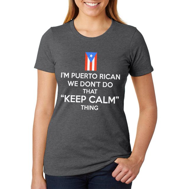 T-shirt Doux Chiné pour Femmes "Don't Do Calm"