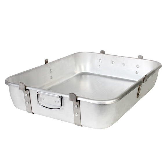 Excellante Aluminum double roaster 18x24x4 1/2 with strap & lug, comes in each