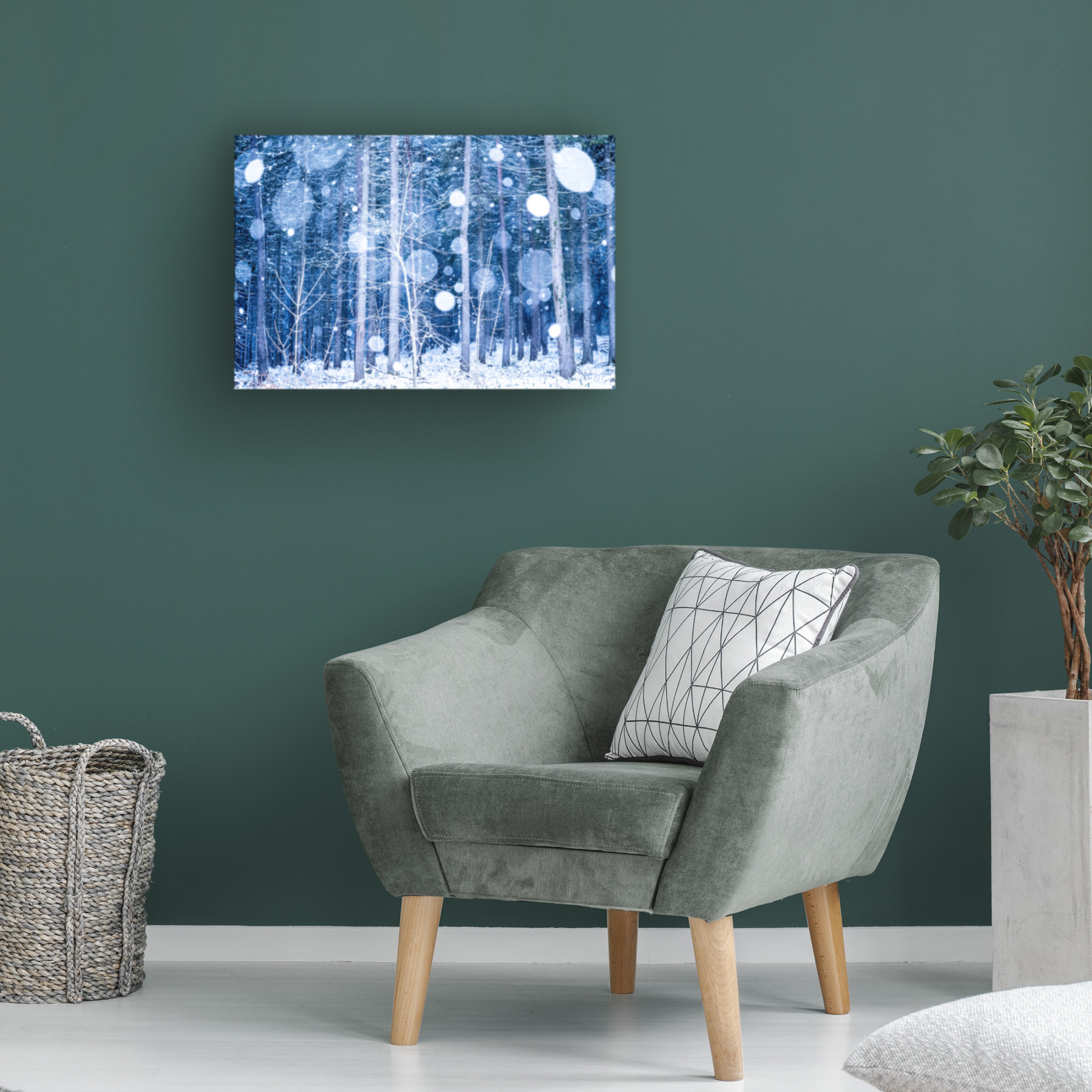 Trademark Fine Art Ulrike Eisenmann Snowscape Canvas Wall Art