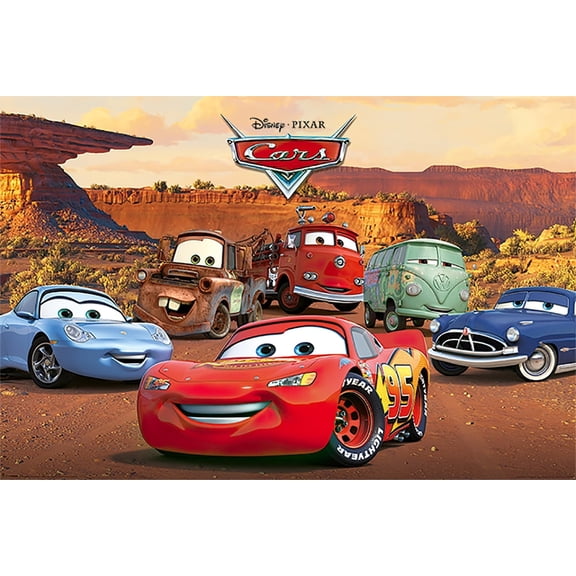 Cars - Disney / Pixar Movie Poster (Characters: Lightning Mcqueen & Sally...)