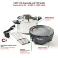 thumbnail image 4 of Starfrit Electric Fondue 12PC Se, 3L Capacity, Quick Release Magnetic Cord, Adjustable Temperature, 1500W, Perfect for Cheese & Chocolate, 4 of 5