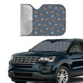 thumbnail image 3 of Kdxio Squirrel And Snowflakes Print Front Windshield Sun Shade,Folding Auto Sunshade for Car Truck SUV-Medium, 3 of 7