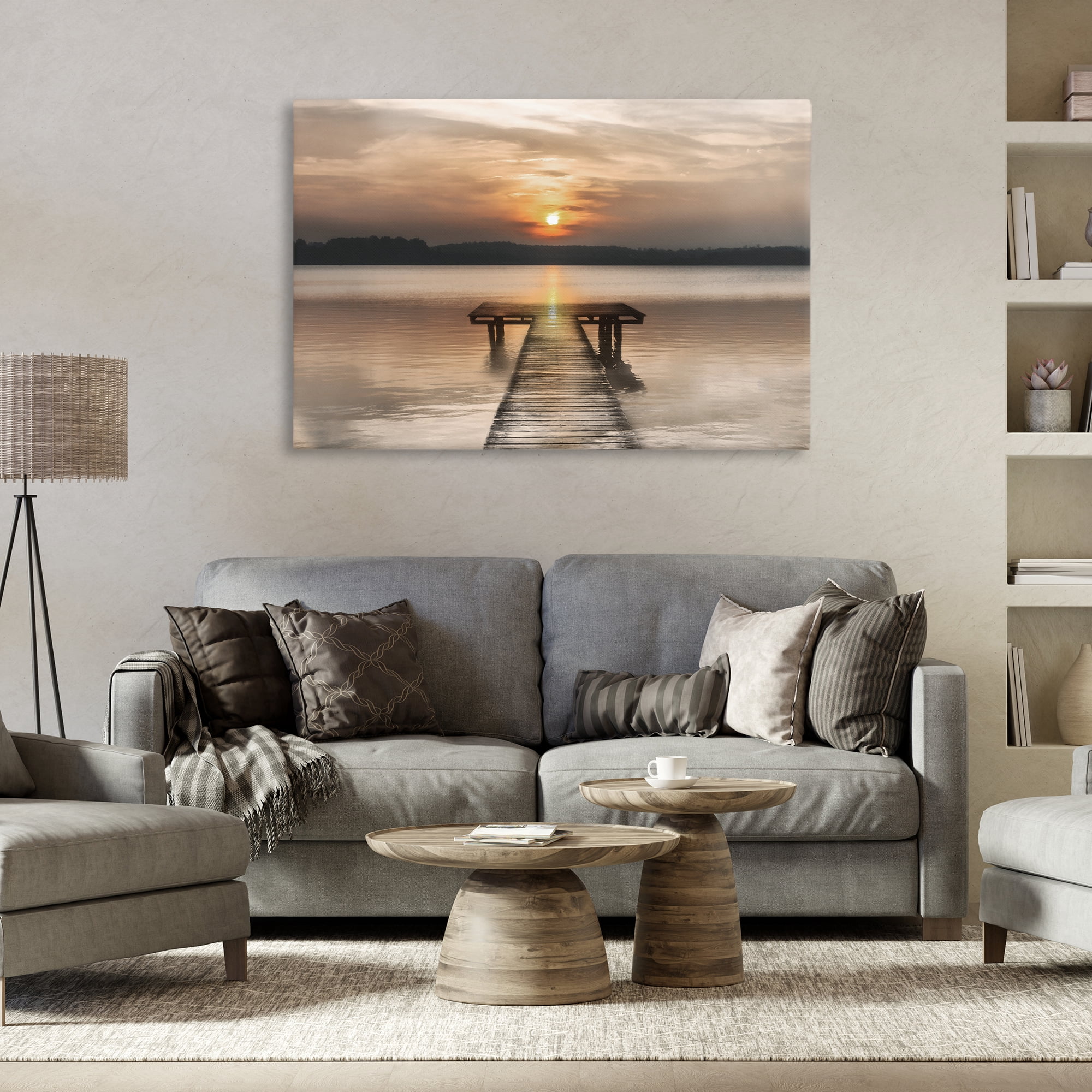 Stupell Industries Centric Reflective Sunrise Canvas Wall Art, design by Irene Weisz