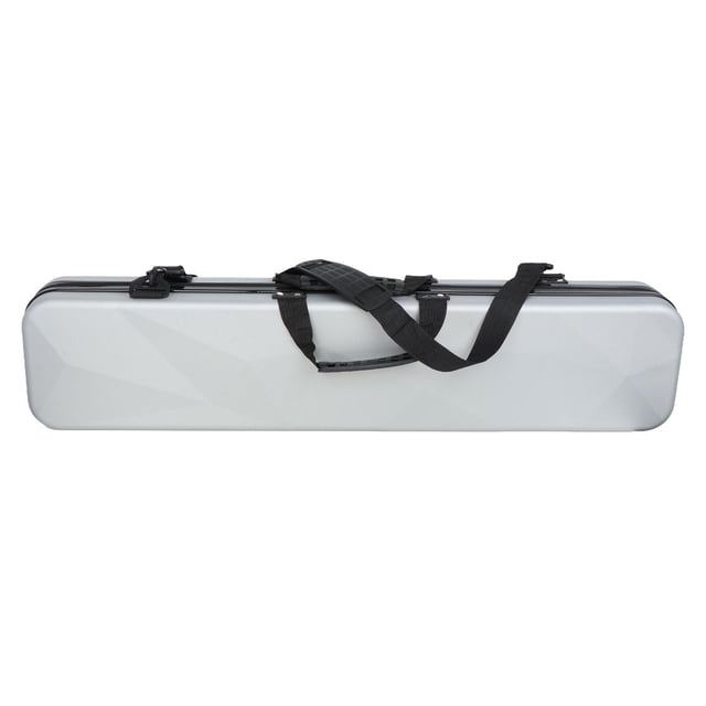 bedienty Étuis pour Queue de Piscine 1/2 Sac de Club Étui PVC Indices Rigides Sac de Rangement Imperméable Snooker Argent Standard 85x12x18cm