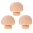 thumbnail image 4 of 3 Pcs Graffiti DIY Wooden Mushroom Ornaments Toy Decor Child Brown, 4 of 8