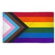 thumbnail image 2 of Del Iris Decorativa Al Aire Libre Ondeada A Mano Del Orgullo LGBT (60x90 Cm) Del Iris A Rayas Triangulares, 2 of 9