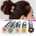 thumbnail image 4 of 10PCS Lovely Assorted Color Flower Spiral Spin Screw Hair Pins Bobby Pins Twist Insert Hairpins Barrettes Hair Clips Hair Bun Styling Tool Hair Accessories for Women Girls DIY Hair Style, 4 of 5
