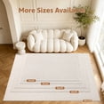 thumbnail image 2 of Findosom 5'x7' Area Rug for Living Room,Machine Washable Non-Slip Area Rug,Jacquard Ultra Soft Non Shed Cream Modern Wavy Carpet Indoor Rugs for Bedroom Dining Room Home Office Entryway Decor, 2 of 9