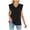 Black, variant on Women Summer Solid Color V Neck Cap Shoulder Sleeve Loose Sleeveless T Shirt Vest Women Air Top Women Bandage Top for Women Girls Workout Too Baseball Top Women High Neck Top Bartender Tops