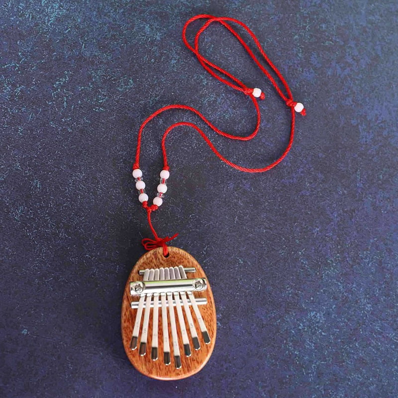 5X 8 Key Mini Kalimba Exquisite Finger Thumb Piano Marimba Musical Good Accessory Pendant Gift