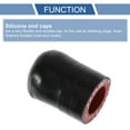 thumbnail image 4 of Tapón de extremo de manguera de goma de silicona de 5/8" 16mm ID 4 capas de poliéster para válvula de derivación de refrigerante Turbo vacío 30mm negro por fuera y rojo por dentro, 4 of 7