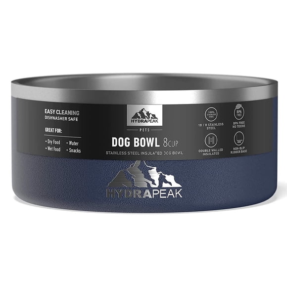 Hydrapeak Comedero Tazón Para Perro 8 oz-2L Azul Marino HYDRAPEAK HP-BOWL-8-NAVY