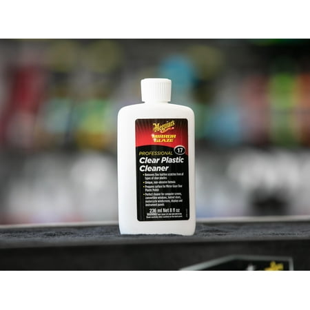 Meguiar's M17 Mirror Glaze Clear Plastic Cleaner, M1708, Oz