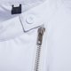 thumbnail image 4 of Camisa De Manga Corta Con Cremallera Oblicua Para Hombre, Camisa Con Cuello Levantado Sólido A La Moda (Blanco L)-200676.02 Tmvgtek Caballero, 4 of 7