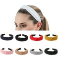 thumbnail image 2 of GROFRY Wide Elastic Non-slip Women Headband Knitted Fabric Women Girl Solid Color Knotted Headband Hair Accessories, 2 of 8