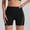 Black, variant on Shapewear for Women High Waist Tummy Control Boyshort Shapewear with Contrast Line Anti Chafing Thigh Shaper M