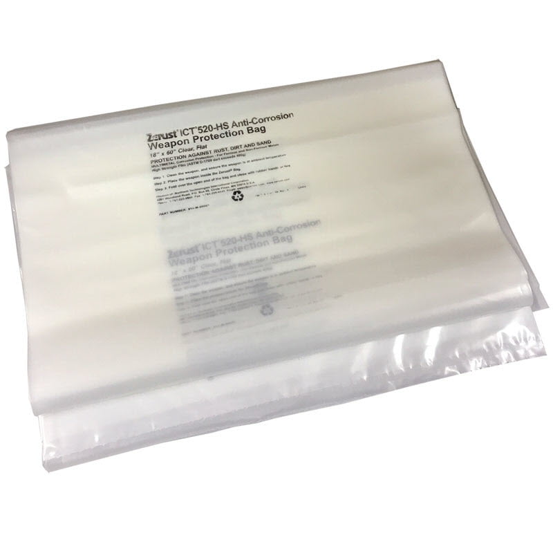 6 x 8 Zerust Rust Prevention Multipurpose Poly Bag with Plain Closure with Corrosion Prevention and Protection Pack of 6