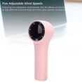 thumbnail image 4 of Powerful Handheld Fan with 5 Adjustable Speeds, Digital Display, Rechargeable, Portable Brushless Motor for Outdoor Camping, Small Pocket Fan for Outdoor Camping, 4 of 7
