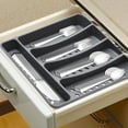 thumbnail image 3 of 21 Piece Kitchen Silverware Set with Organizer Tray, Fork Spoon Knife Set Stainless Steel Cutlery Heavy Duty Silverware Set for 4 Flatware Tableware Eating Utensils Sets Forks Knives and Spoons Set, 3 of 7