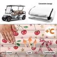 thumbnail image 6 of XYZCANDO Cute Cherry Print Golf Cart Seat Cover With 4 Front Pockets - Universal Non-Slip Washable Protector For 2-Seat Golf Carts, 6 of 8