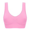 thumbnail image 1 of Sujetador deportivo sin almohadilla para el pecho y sin aros de acero, talla grande, para mujer, de una sola capa, sin almohadilla para el pecho, ropa interior para mujer, 1 of 1
