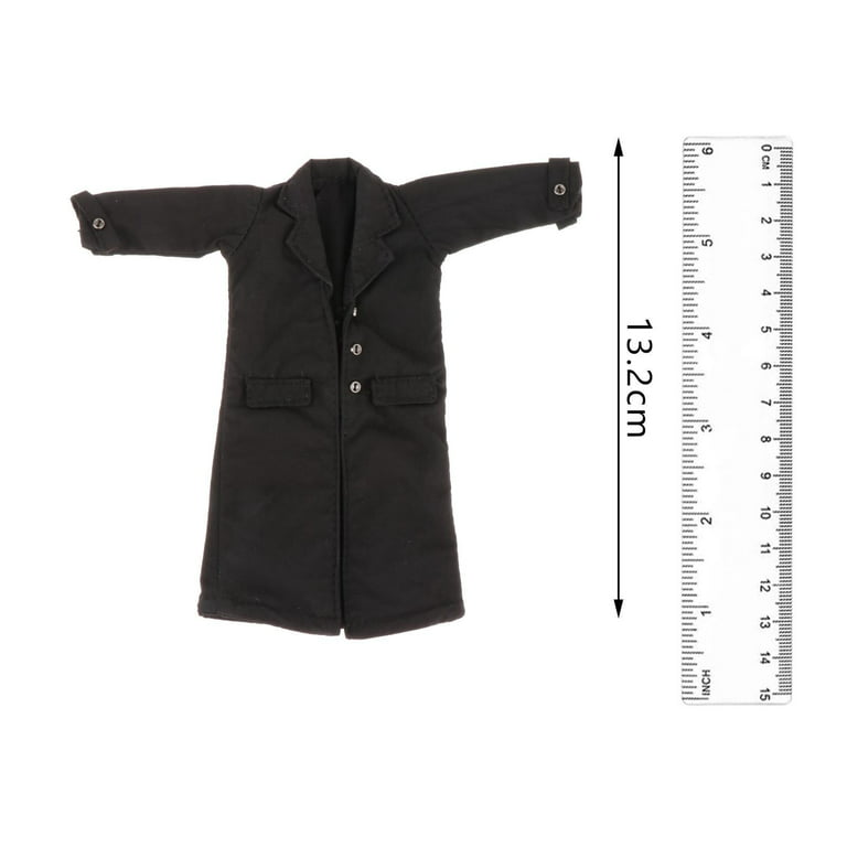 1/12 Female Leather Clothes Set Leather Trench Coat For Woman Action Figure  Toys Accessories 