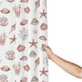 thumbnail image 3 of Shower Curtain, Conch Shell No.J933 Waterproof Fabric Plastic Shower Curtain, Drying Fast Bathroom Curtain with 9 Buttonholes, Ruffle Shower Curtain 60x72in, 3 of 8