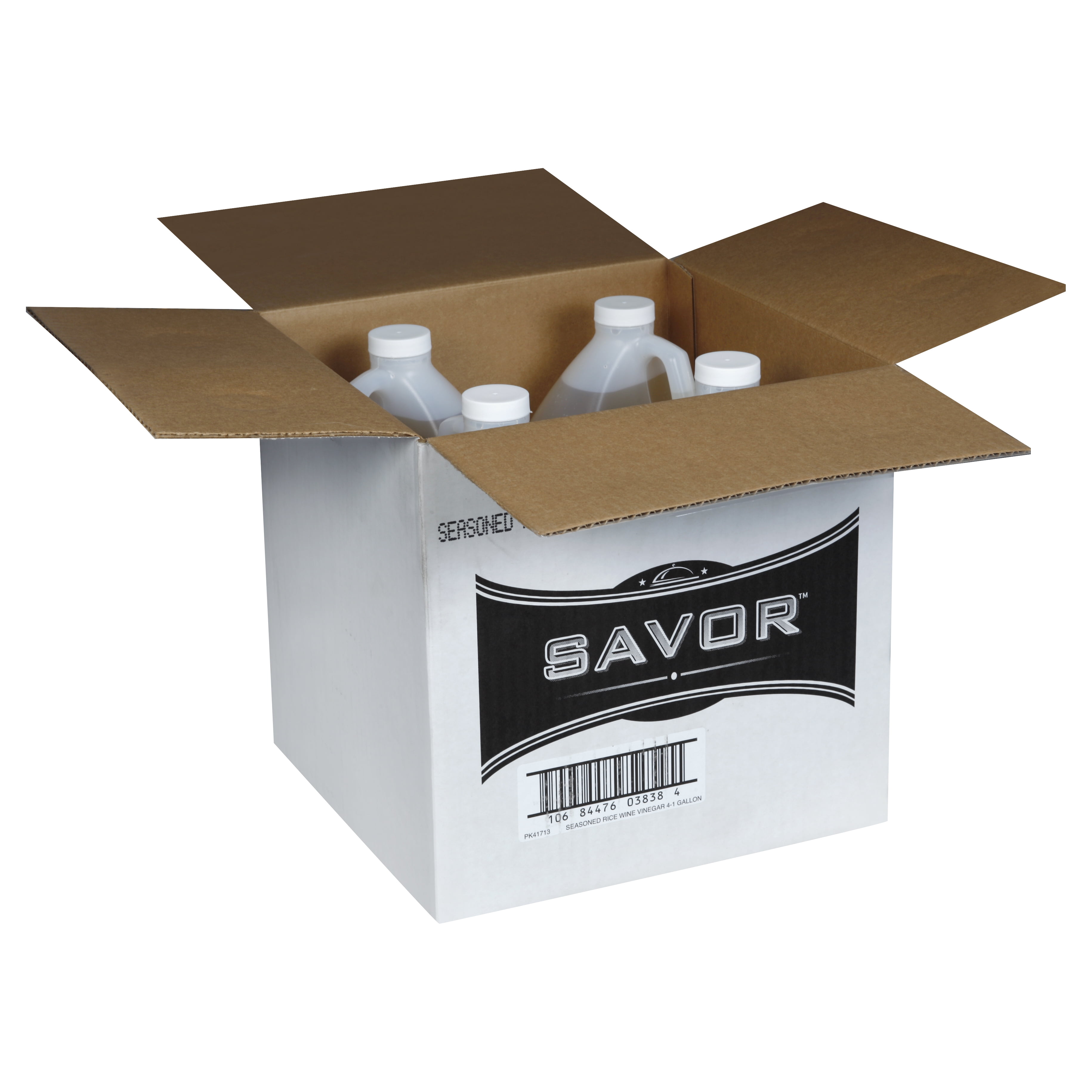 Savor Imports Seasoned Rice Wine 4.5% Vinegar Bulk, 1 Gallon, 4 Per Case
