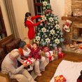 thumbnail image 5 of 120 Uds. Decoraciones de flores para árbol de Navidad, adornos de árbol de Navidad rojos para decoración de árbol de Navidad para fiestas navideñas, 5 of 5