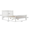 thumbnail image 4 of Tcbosik Full Size Wooden Platform Bed Frame, White, 4 of 10