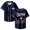 Navy, variant on Santa Fe Klan Unidos Tour 2025 Merch Baseball Jersey V-Neck Shirt Women Men Short Sleeve Streetwear Clothes
